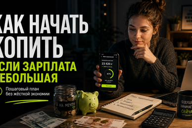 Как начать копить, если зарплата небольшая: пошаговый план