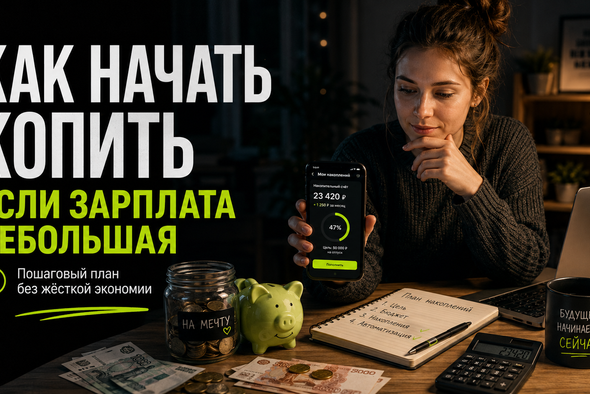 Как начать копить, если зарплата небольшая: пошаговый план