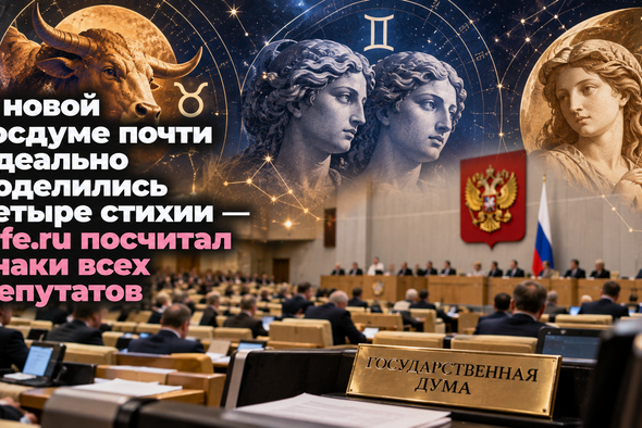 В новой Госдуме идеально поделились четыре стихии — Life.ru посчитал знаки всех депутатов