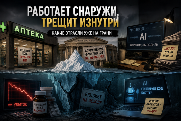 Какие отрасли уже трещат по швам, хотя потребители этого ещё не замечают