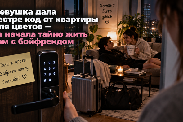Дала сестре ключи от квартиры для цветов — та начала приезжать туда с бойфрендом