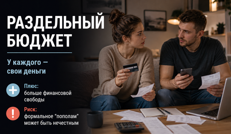 Как вести совместный бюджет в паре, делить расходы при разных зарплатах и выбрать между общим, раздельным и смешанным форматом.ИИ-иллюстрация: создано с использованием ChatGPT (OpenAI)