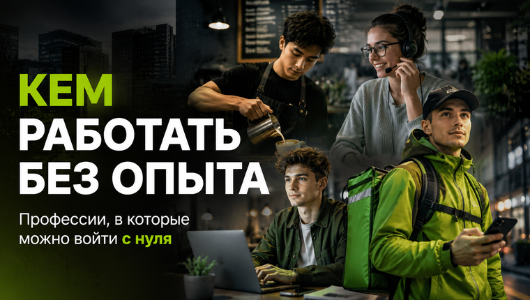 Кем работать без опыта: 16 профессий, в которые можно войти с нуля в 2026 году