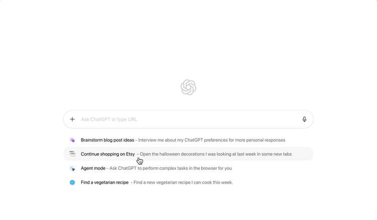 Кадр из презентации Atlas ChatGPT