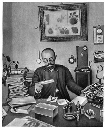 Иван Мичурин в кабинете, 1926 год/commons.wikimedia.org