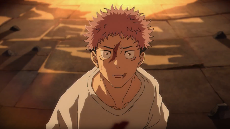 Юдзи Итадори в аниме «Магическая битва»/трейлер «VK Видео»