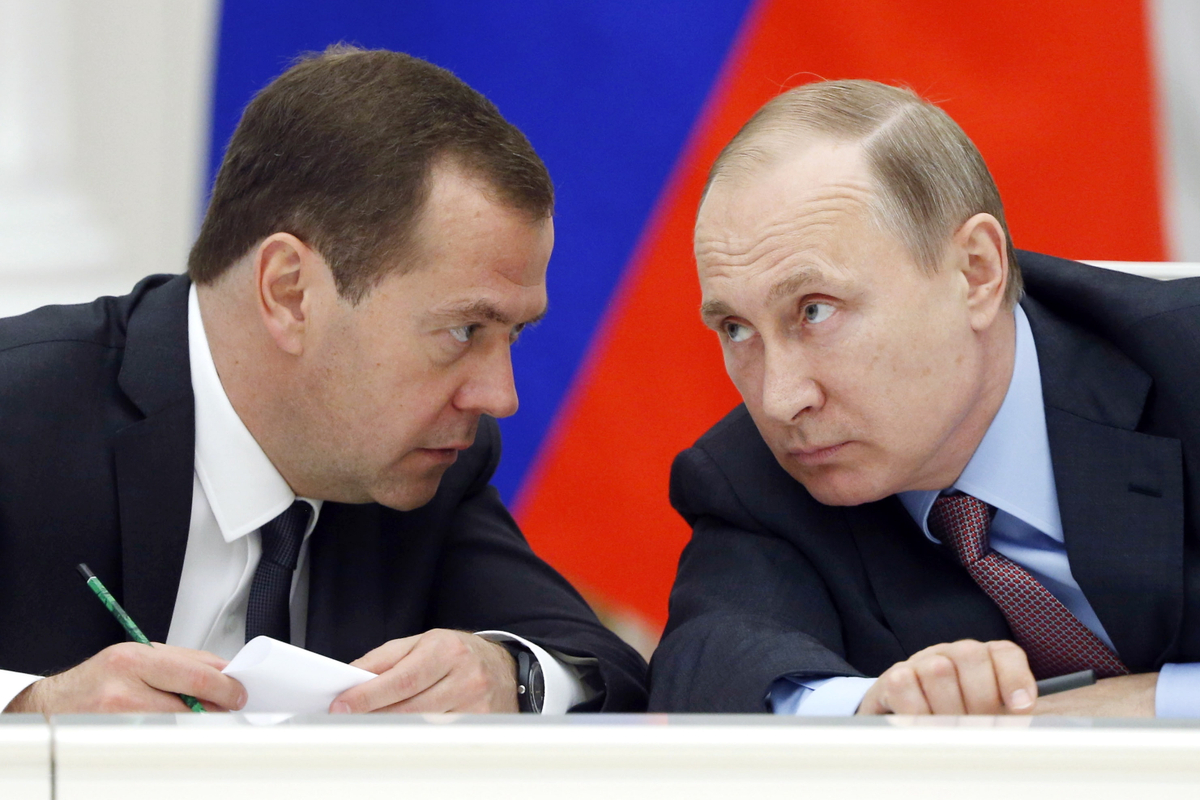 Путин и Медведев в 2016 году. Фото: Дмитрий Астахов/ТАСС