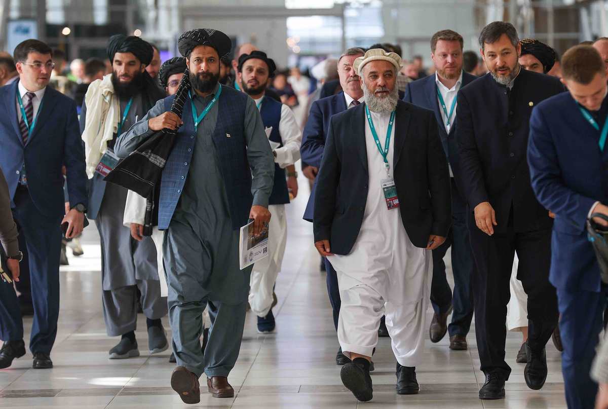 Делегаты из числа талибов в Казани. Фото: Егор Алеев/ТАСС