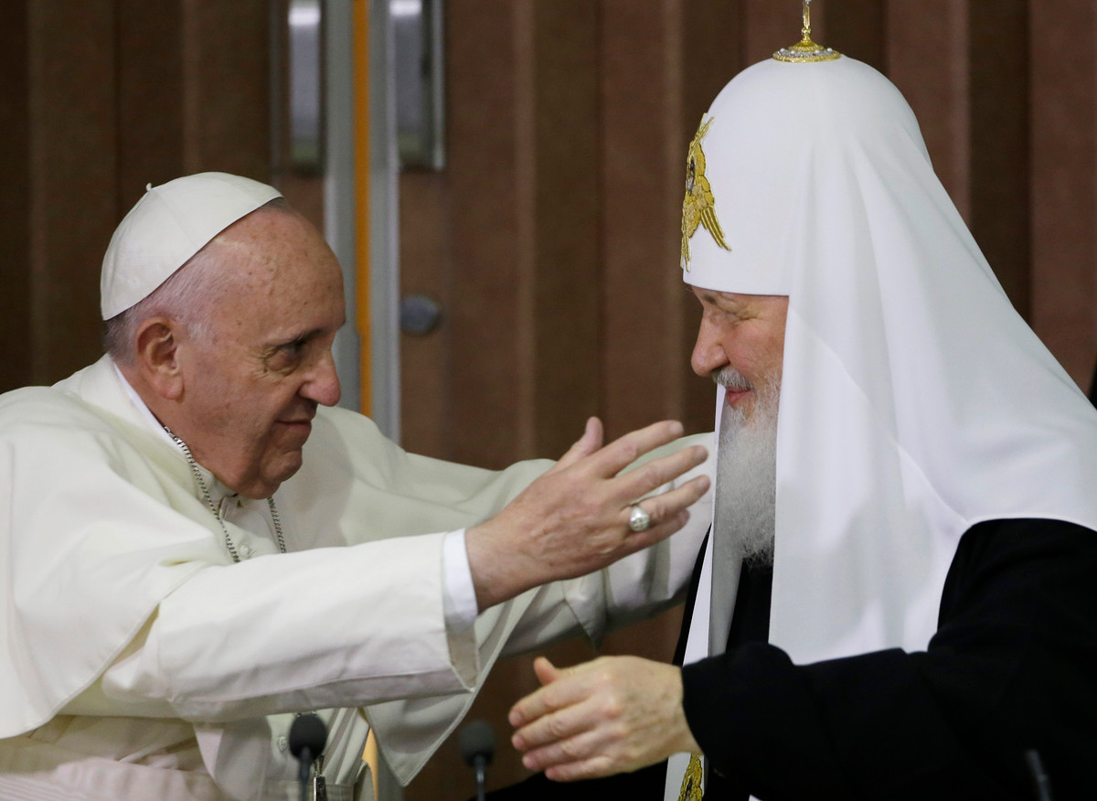 Франциск назвал Кирилла своим братом и при встрече воскликнул «Наконец-то!» Фото: Gregorio Borgia/AP/TASS