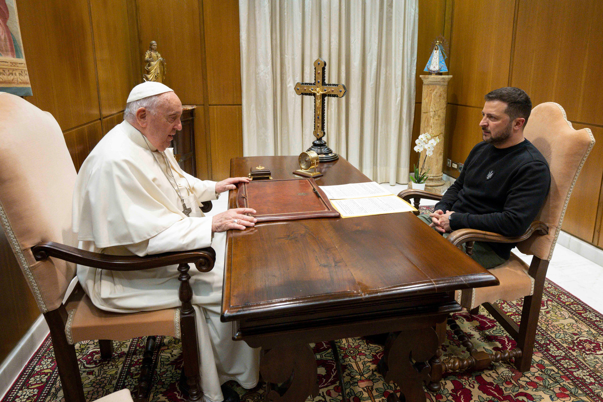 Франциск и Зеленский в Ватикане. Фото: Zuma/TACC