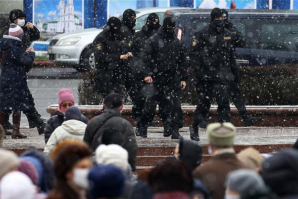Белорусские силовики задержали свыше 20 человек в ходе протестных акций по всей стране
