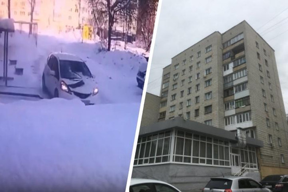 В Новосибирске женщина пострадала от ледяной глыбы