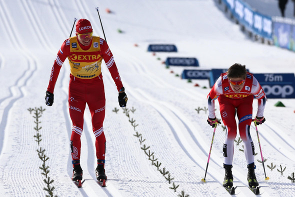 Россия стала второй в мужской эстафете на чемпионате мира по лыжным гонкам