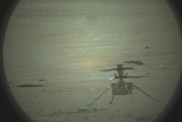 Теперь полет вертолета Ingenuity можно увидеть глазами марсохода в 3D