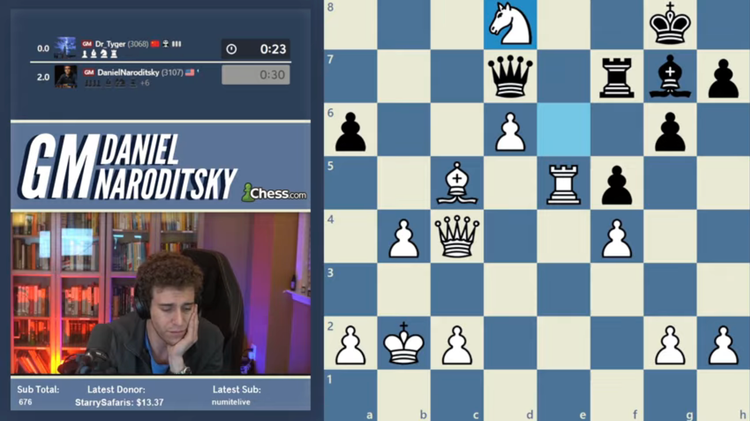 Кадр из последнего стрима Дэниэла Народицкого на Twitch 17 октября