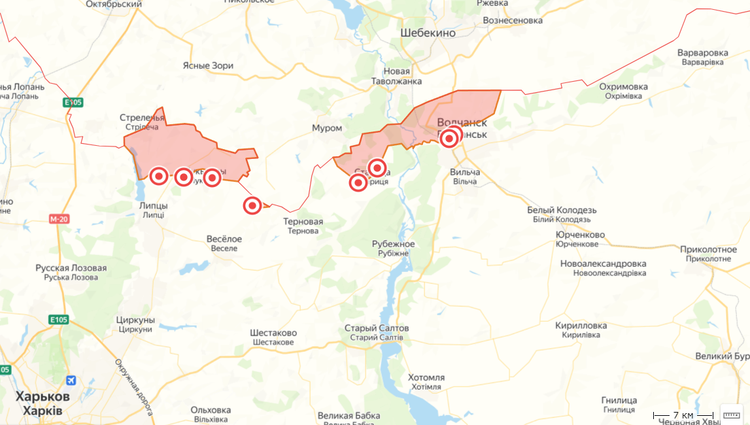 Карта продвижения ВС РФ по состоянию на 13 мая. Источник: LostArmour.info 