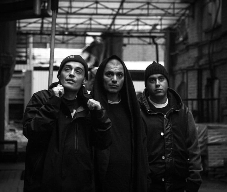 Группа Centr (слева направо: Гуф, Птаха, Slim) (2015). Фото © Instagram (признан экстремистской организацией и запрещен на территории Российской Федерации) / therealguf