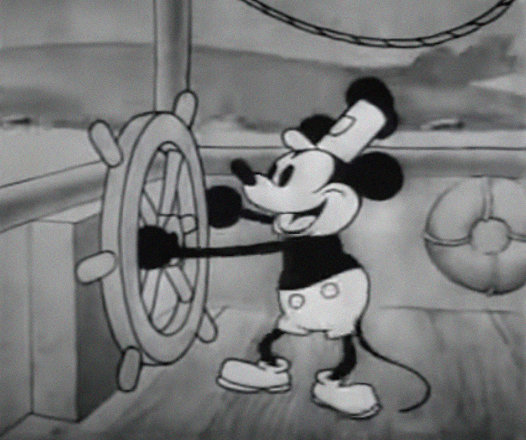 Кадр из мультфильма «Пароход Вилли»