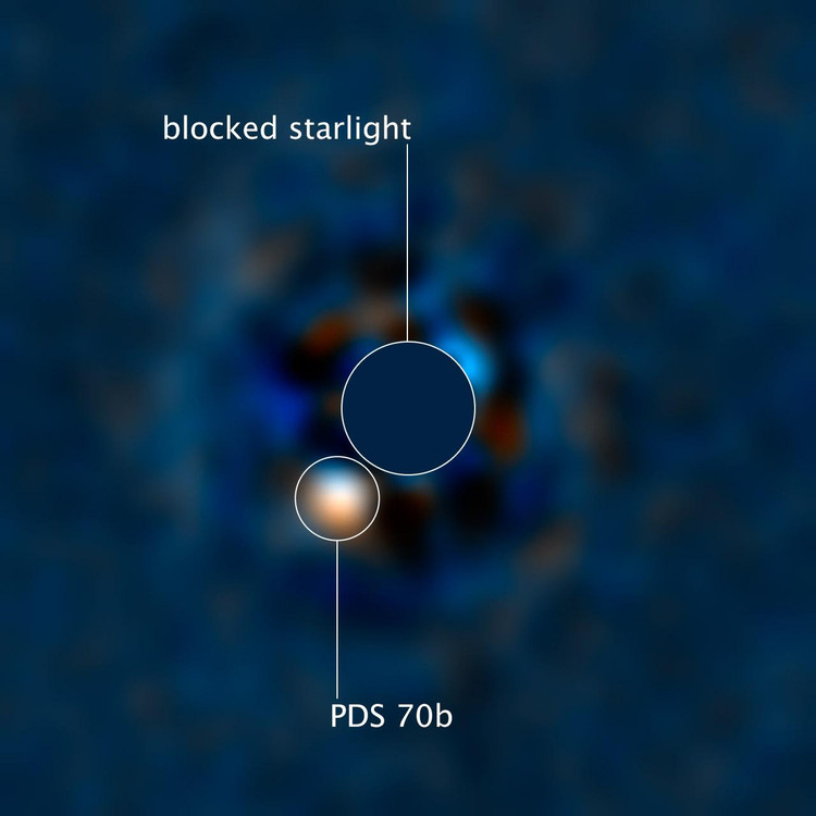 Планета PDS 70b / Joseph DePasquale (STScI)