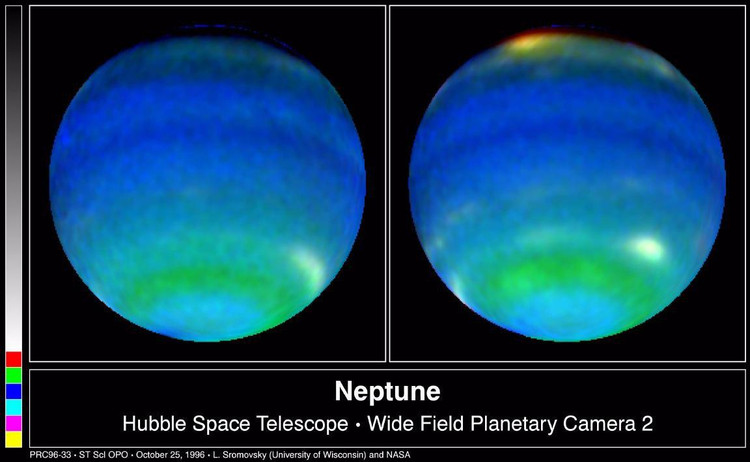 Снимок Нептуна, сделанный «Хабблом». Фото: NASA/JPL/STScI