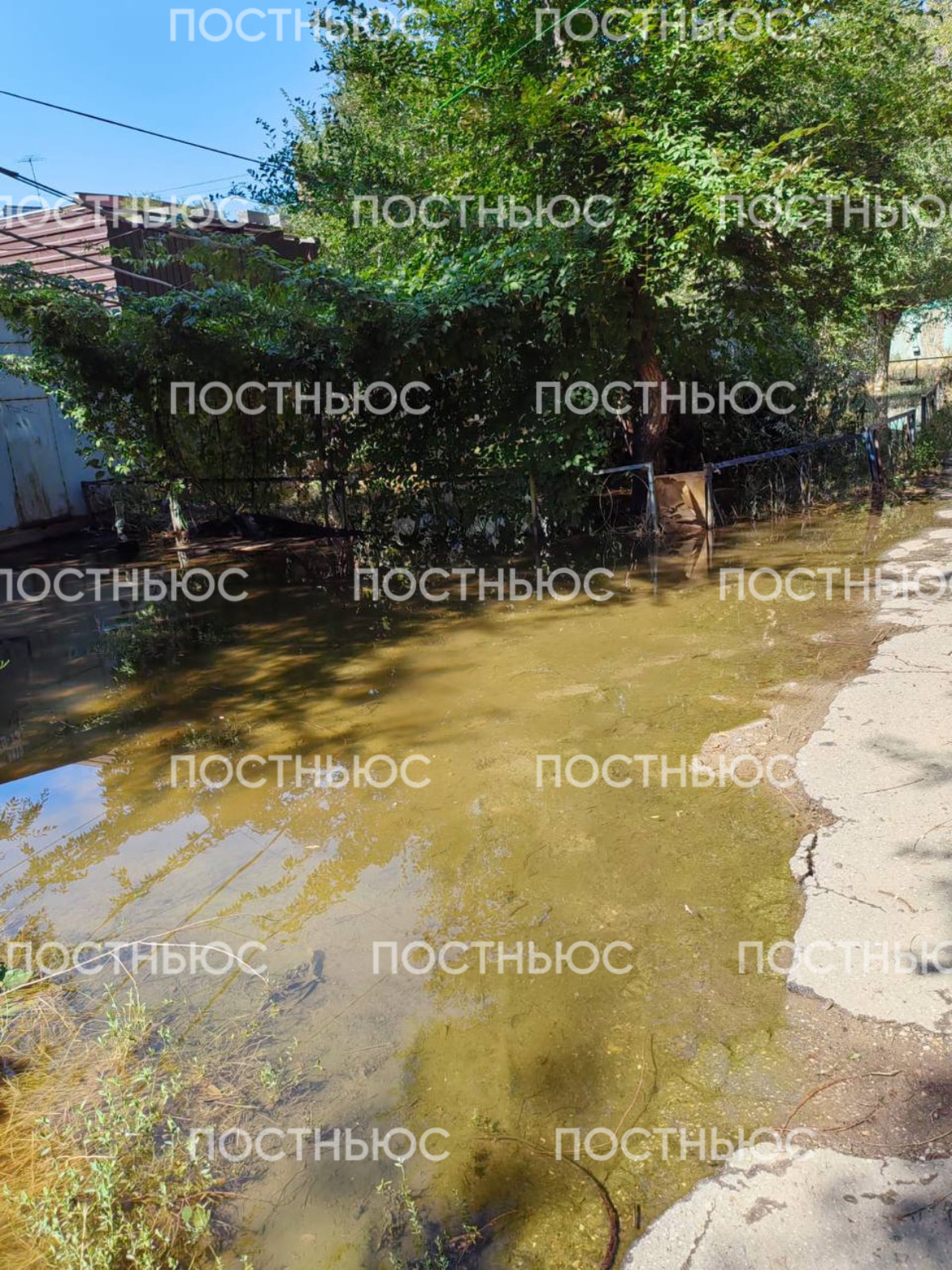 Затопленный двор