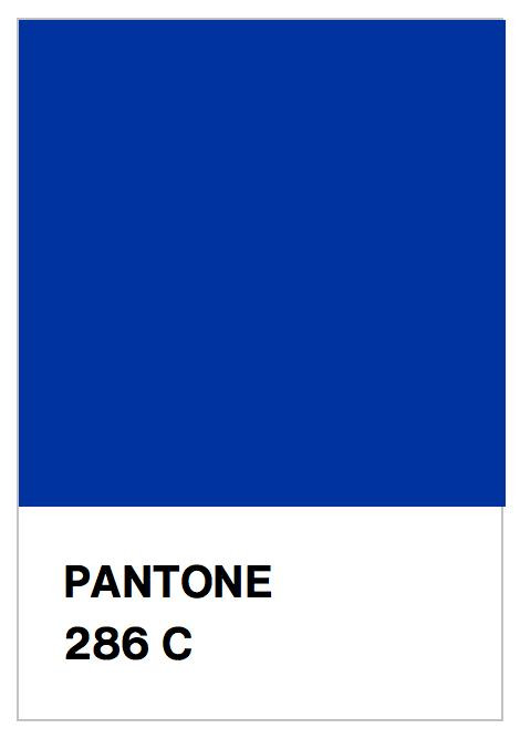 Pantone 286С, solid coated