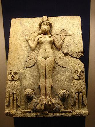 Рельеф Берни («Царица ночи») согласно одной из версий — изображение Лилит; начало II тыс. до н. э. Фото: Британский музей