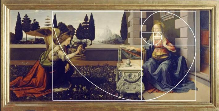 Леонардо да Винчи, Благовещение, 1472